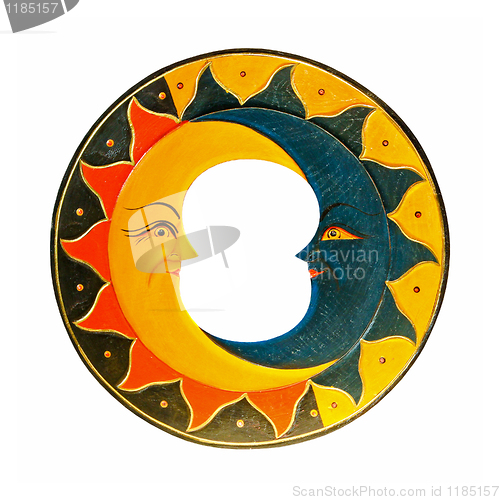 Image of Moon and sun