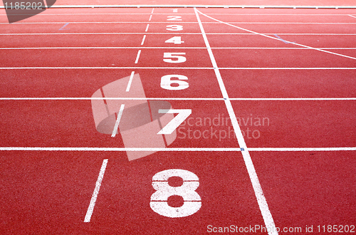 Image of Starting lane of running track 