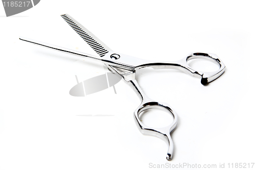 Image of Professional Haircutting Scissors. Studio isolation on white. 