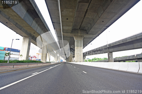 Image of highway under the bridge