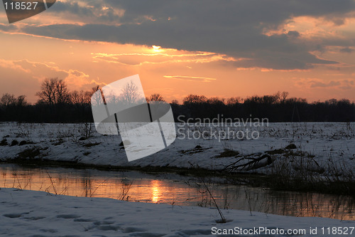 Image of Sunset on the river