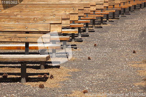 Image of Outdoor Wooden Amphitheater Seating Abstract