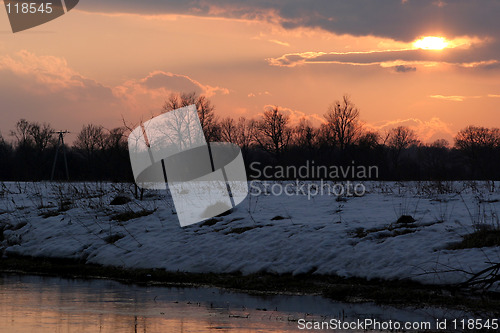 Image of Sunset on the river