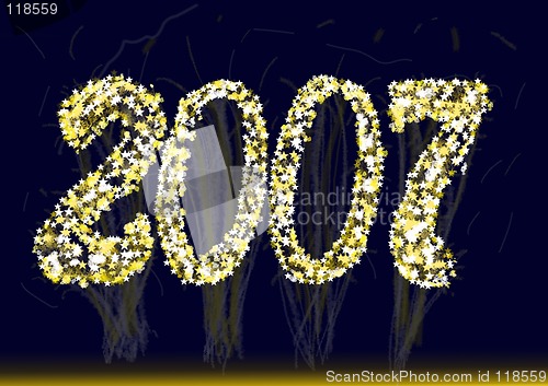 Image of 2007 new year fireworks calendar