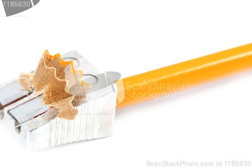 Image of Pencil and sharpener