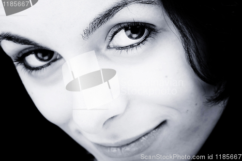 Image of Woman with green eyes