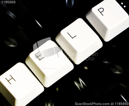 Image of Black Keyboard, blurred, with white keys - HELP