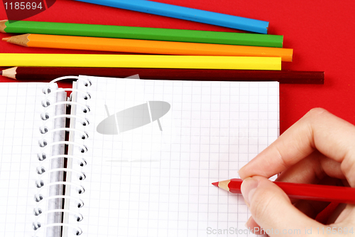 Image of Pencil and agenda