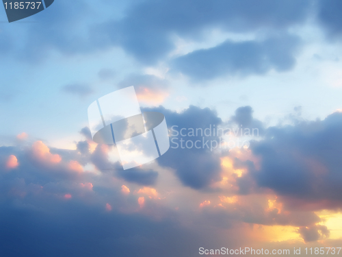 Image of evening sky background