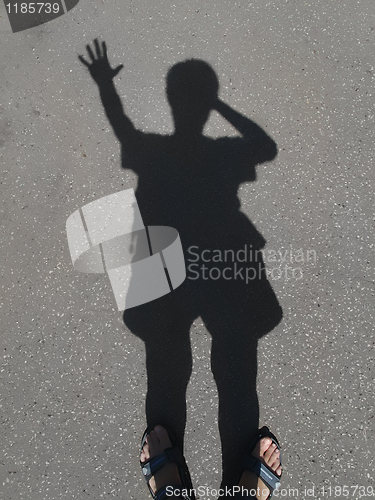 Image of shadow of a man