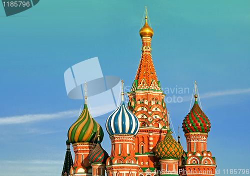 Image of st Basil cathedral in Moscow. Russia.