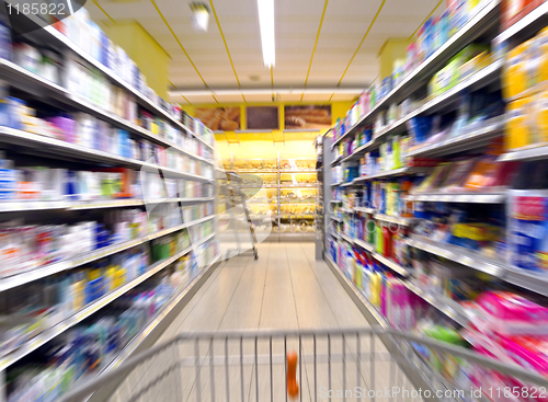 Image of supermarket shopping