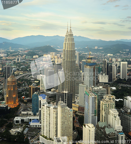 Image of Kuala Lumpur at sunset