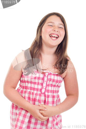 Image of Little girl laughing