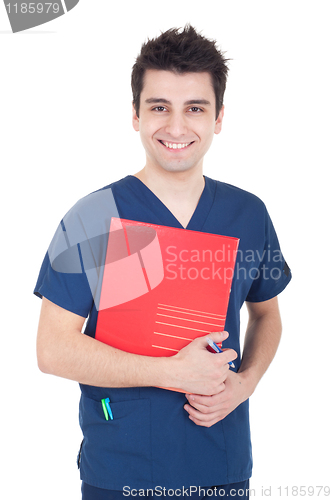 Image of Doctor holding folder