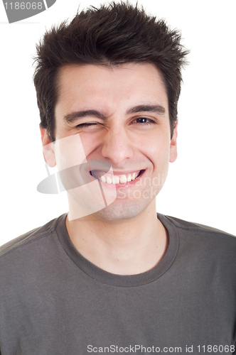 Image of Man winking