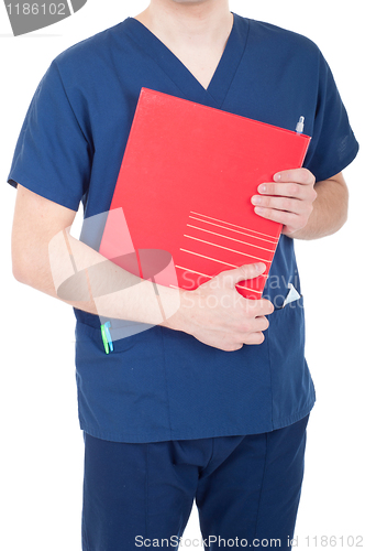 Image of Doctor holding folder