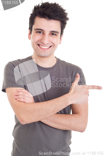 Image of Man pointing right