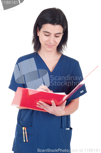 Image of Doctor making a note