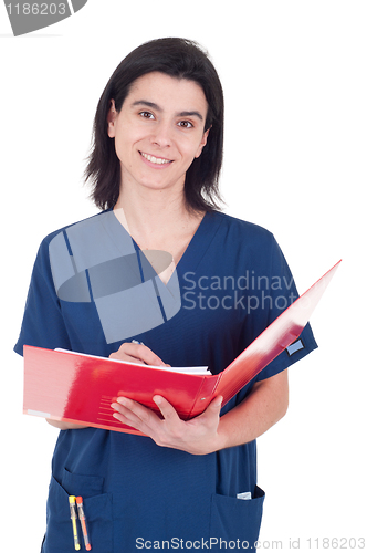 Image of Doctor making a note