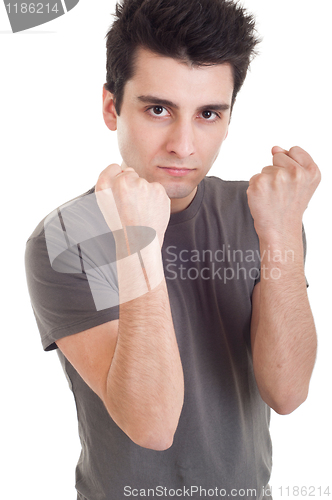 Image of Man with fight expression