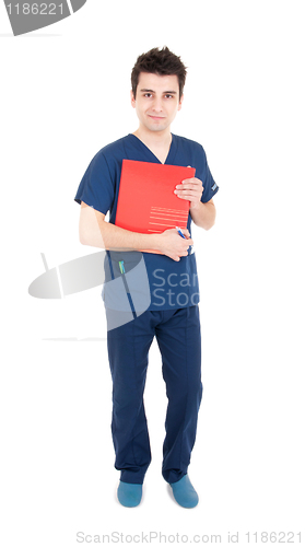 Image of Doctor holding folder