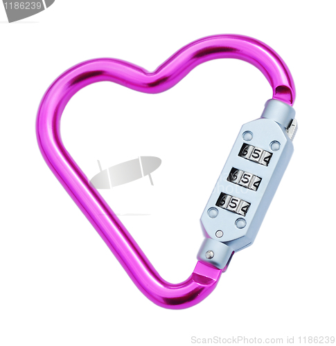 Image of Heart shaped carabiner