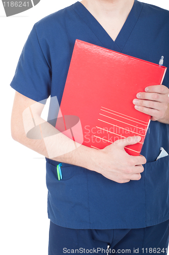 Image of Doctor holding folder