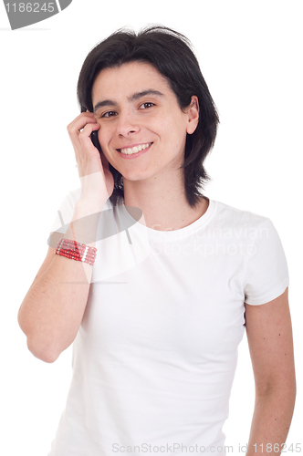 Image of Casual woman on the phone