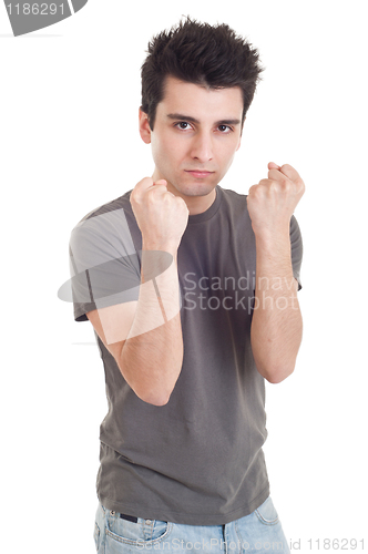 Image of Man with fight expression