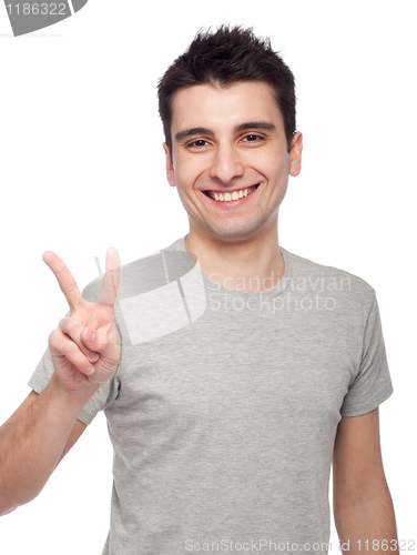 Image of Casual man victory