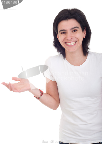 Image of Woman showing copy space