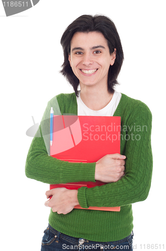 Image of Woman holding dossier