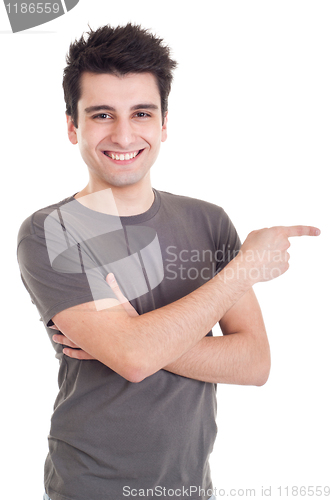 Image of Man pointing right
