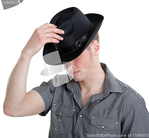 Image of the guy in the black hat