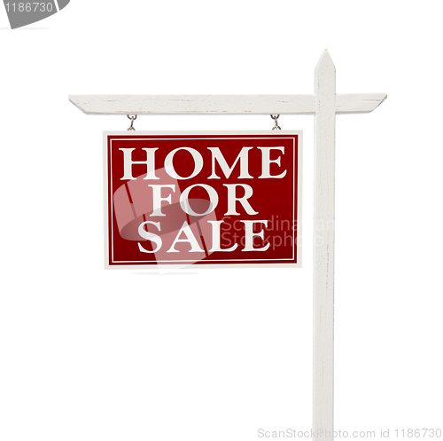 Image of Home For Sale Real Estate Sign  on White