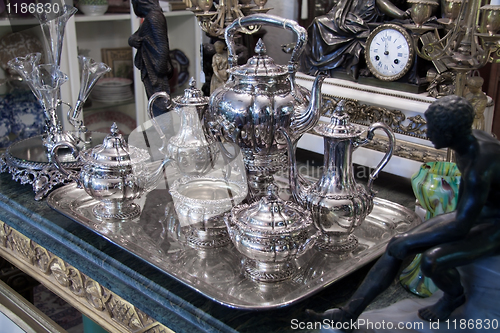 Image of Antique silver Tea set