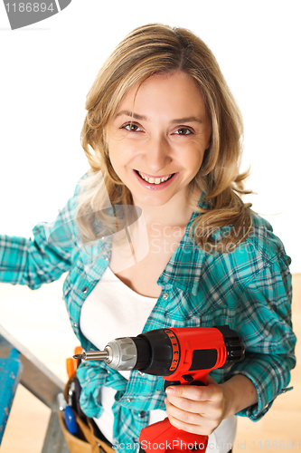 Image of woman carpenter