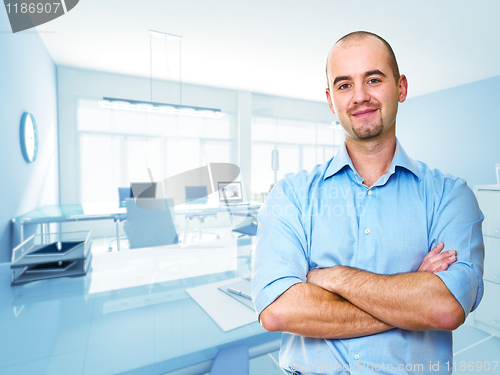 Image of man in office