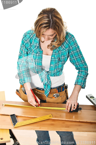 Image of craftwoman at work