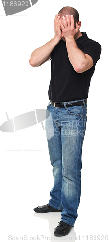 Image of desperate man