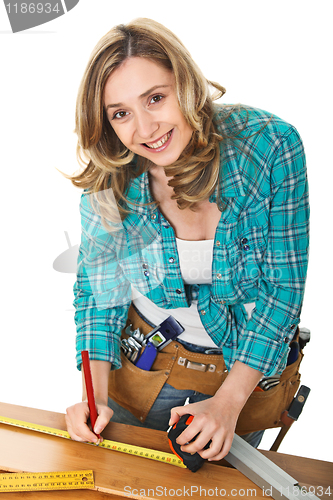 Image of woman carpenter