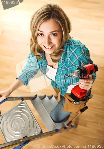 Image of woman carpenter