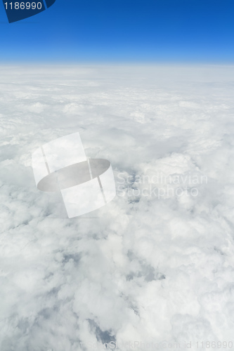 Image of flight over clouds