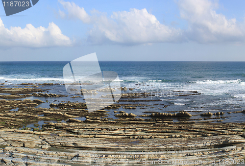 Image of ocean at low tide