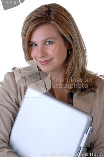 Image of Woman & Computer