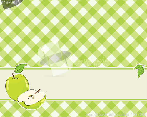 Image of checkered background in a light green color