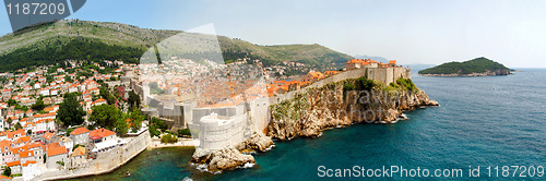 Image of Dubrovnik walls panorama