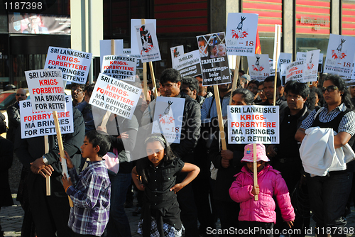 Image of Tamil protest