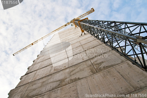 Image of construction with crane